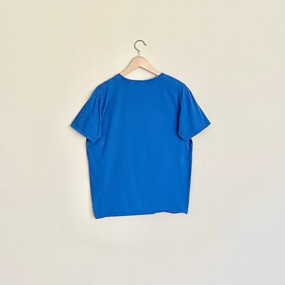 Ron English Popaganda Fat Tony The Tiger Graphic Blue T Shirt Adult size Large - Picture 4 of 6